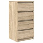 vidaXL Buffet chêne sonoma 37 5x35x76 cm bois d'ingénierie