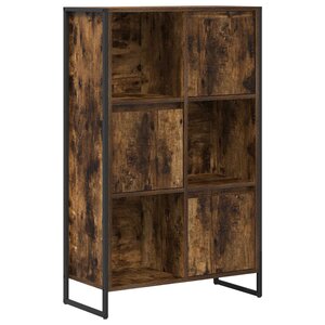 vidaXL Bibliothèque Chêne Fumé 68 x 30 x 108.5 cm Bois d'ingénierie