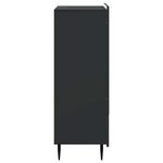 vidaXL Buffet avec tiroir Noir 66 x 34 5 x 97 cm Bois d'ingénierie