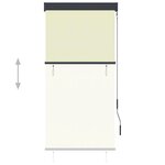 vidaXL Store roulant d'extérieur 80 x 250 cm Crème