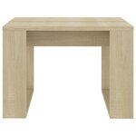 vidaXL Table d'appoint Chêne sonoma 50x50x35 cm Aggloméré