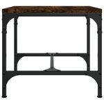 vidaXL Tables d'appoint 2 Pièces Chêne fumé 40x40x35 cm Bois d'ingénierie