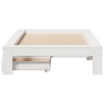 vidaXL Cadre de lit sans matelas blanc 75x190 cm bois de pin massif