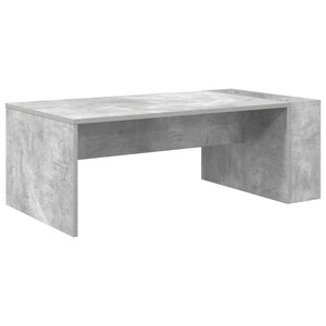 vidaXL Table basse Gris béton 95 x 50 x 34 cm Bois d'ingénierie