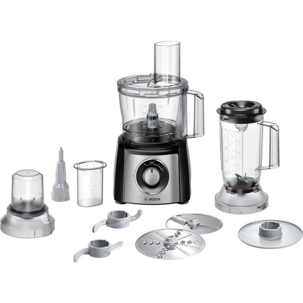 Robot multifonction bosch multi talent mcm3501m - noir et inox