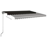 vidaXL Auvent manuel rétractable sur pied 450x300 cm Anthracite