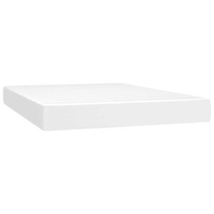 vidaXL Matelas de lit à ressorts ensachés fermeté moyenne Blanc 140x190x20 cm