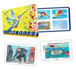Carnet - Le Timbre Fête L'Air - 12 timbres autocollants