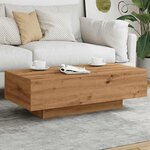 vidaXL Table basse chêne artisanal 100x49 5x31 cm bois d'ingénierie