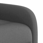 vidaXL Fauteuil inclinable Gris foncé Tissu