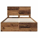 vidaXL Cadre de lit Bois ancien 150 x 200 cm Bois de pin massif