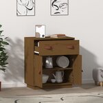 vidaXL Buffet Marron miel 65 5x40x75 cm Bois massif de pin