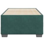 vidaXL Cadre de lit Vert foncé 90x200 cm Velours