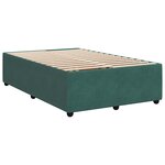 vidaXL Sommier à lattes de lit avec matelas vert foncé 120x190 cm