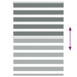 vidaXL Store zèbre gris foncé largeur du tissu 100 9 cm polyester