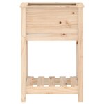 vidaXL Jardinière avec étagère 54x34 5x81 cm Bois massif de pin