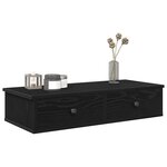 vidaXL Étagère murale avec tiroirs noir 80x31x17 cm bois d'ingénierie
