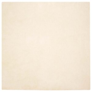 vidaXL Tapis en Fourrure Synthétique de Lapin Crème 160 x 160 cm