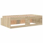 vidaXL Cadre de lit de rangement Chêne Sonoma 80x200 cm