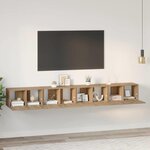 vidaXL Ensemble meuble TV 4 Pièces chêne artisanal 60 x 30 x 30 cm