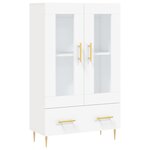 vidaXL Buffet haut blanc 69 5x31x115 cm bois d'ingénierie