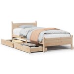 vidaXL Cadre de lit sans matelas 90x200 cm bois de pin massif