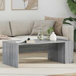 vidaXL Table basse Gris Sonoma 95 x 50 x 34 cm Bois d'ingénierie