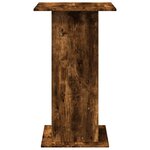 vidaXL Table de bar avec rangement chêne fumé bois d’ingénierie