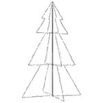 vidaXL Arbre de Noël cône 200 LED d'intérieur/d'extérieur 98x150 cm