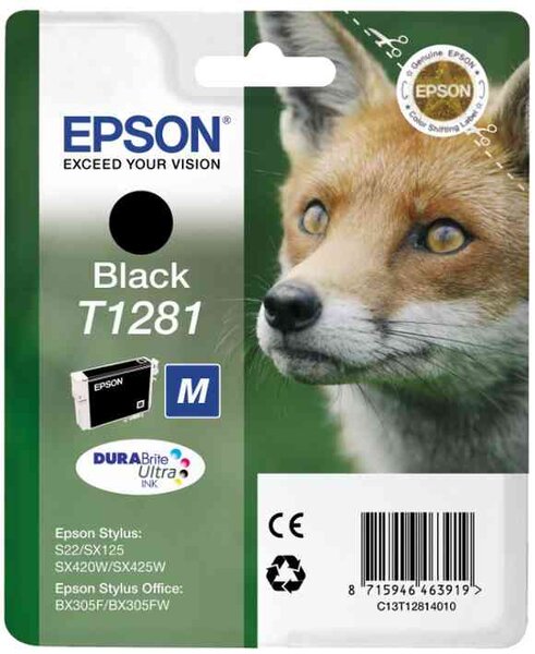 Cartouche d'encre epson renard t1281 (noir)