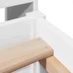 vidaXL Cadre de lit sans matelas blanc 90x190 cm bois de pin massif