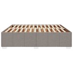 vidaXL Cadre de lit sans matelas taupe 180x200 cm tissu