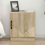 vidaXL Table de chevet 2 Pièces Chêne Sonoma 43 x 34 5 x 47 cm