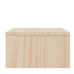 vidaXL Support de moniteur 100x27x15 cm Bois de pin solide