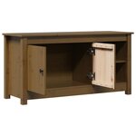 vidaXL Meuble TV Marron miel 103x36 5x52 cm Bois de pin massif
