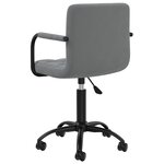 vidaXL Chaises pivotantes à manger lot de 6 gris foncé velours