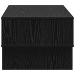 vidaXL Table basse Chêne noir 80 x 46 x 35 cm Bois d'ingénierie