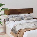 vidaXL Tête de lit Marron miel 138x3x81 cm Bois massif de pin