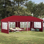 vidaXL Tente de fête pop-up 575 x 289 x 245 cm Bordeaux