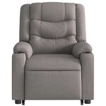 vidaXL Fauteuil inclinable taupe tissu