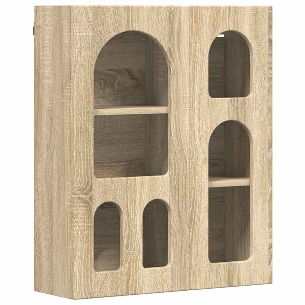 vidaXL Armoire suspendue avec étagère Chêne Sonoma 59 x 20 x 71 5 cm