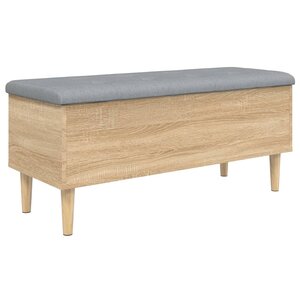 vidaXL Banc de rangement chêne sonoma 102x42x46 cm bois d'ingénierie