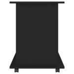 vidaXL Armoire à roulettes Noir 60x45x60 cm Bois d’ingénierie