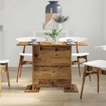 vidaXL Table de salle à manger Bois ancien 110 x 60 x 75 cm