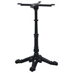 vidaXL Pied de table de bistro noir 52x52x72 cm fonte