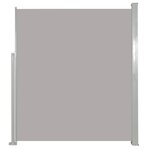 vidaXL Auvent latéral rétractable de patio 160 x 300 cm Gris
