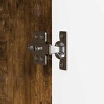 vidaXL Meuble TV Chêne fumé 99 x 34 5 x 50 cm Bois d'ingénierie