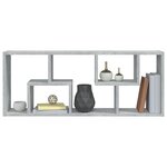 vidaXL Étagère murale Gris béton 36x16x90 cm Bois d'ingénierie