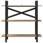 vidaXL Étagère Chêne artisanal 100 x 33 5 x 102 cm Bois d'ingénierie