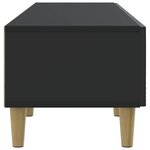 vidaXL Meuble TV 147 x 34 5 x 30 cm Noir Bois d'ingénierie